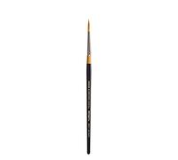 KINGART Premium Original Gold 9020-4 Ultra Round Series Artist Brush, Golden Taklon Synthetic Hair, Short Handle, for Acrylic, Watercolor, Oil and Gouache Painting, Size 4