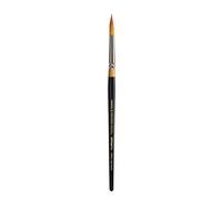KINGART Premium Original Gold 9020-8 ULTRA ROUND Series Artist Brush, Golden Taklon Synthetic Hair, Short Handle, for Acrylic, Watercolor, Oil and Gouache Painting, Size 8