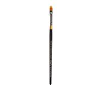 KINGART Premium Original Gold 9120-1/4 RAKE Series Artist Brush, Golden Taklon Synthetic Hair, Short Handle, for Acrylic, Watercolor, Oil and Gouache Painting, Size 1/4"