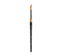 KINGART Premium Original Gold 9900-10 MIRACLE WEDGE TRI BRUSH Series Artist Brush, Golden Taklon Synthetic Hair, Short Handle, for Acrylic, Watercolor, Oil and Gouache Painting, Size 10
