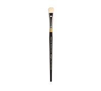 KINGART Premium Original Gold Specialty 9270-1/2 Oval MOP Series Artist Brush, Soft White Natural Hair, Short Handle, for Acrylic, Watercolor and Oil Painting, Size 1/2"