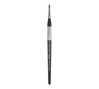 KINGART Premium Precision 2400-1/8 ANGULAR SHADER Series Artist Brush, Synthetic Amber Taklon, Short Ergonomic Comfort Handle, for Acrylic, Oil and Watercolor Paint, Size 1/8"