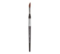 KINGART Premium Precision 2800-1/4 Dagger Striper Series Artist Brush, Synthetic Amber Taklon, Short Ergonomic Comfort Handle, for Acrylic, Oil and Watercolor Paint, Size 1/4"