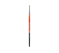 KINGART Premium Radiant 6000-2 Round Series Artist Brush, Synthetic Taklon Hair, Short Handle, for Acrylic, Oil and Watercolor Painting, Size 2