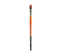KINGART Premium Radiant 6400-3/8 Angular Shader Series Artist Brush, Synthetic Taklon Hair, Short Handle, for Acrylic, Oil and Watercolor Painting, Size 3/8"