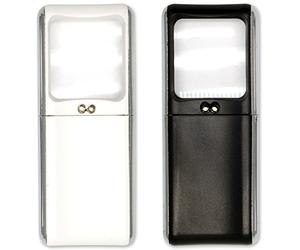 Kingavon / Blackspur Slide Up 2 LED Pocket Magnifying Glass with x3 Magnification