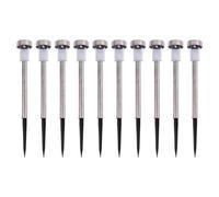 Kingavon Colour Changing Solar Pathway Lights - Silver - Pack Of 10