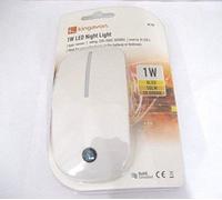 Kingavon LED Night Light, Plastic, White, 1 W