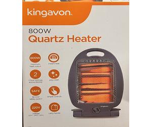 Kingavon Quartz Heater Portable Upright Electric Heater 2 Heat Settings 400W/800