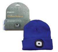 Kingavon 4 Smd Usb Rechargeable Headlight Hat - Blue