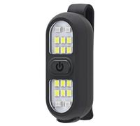 Kingavon Rechargeable Led Clip-On Light Portable Battery Powered Lighting For Clothes And Accessories - Black