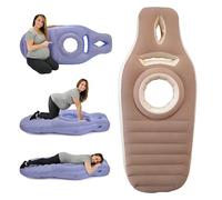 Kingbar Inflatable Pregnancy Pillow, Maternity Pillow With Hole For Tummy, For Ultimate Sleeping Support, Support For Baby Bump, Brown