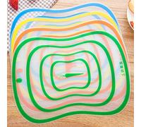 KingbeefLIU Cutting Board 4Pcs Kitchen Plastic Chopping Block Cutting Board Non-Slip Frosted Breadboard S