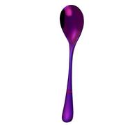 KingbeefLIU Spoons 1Pc Solid Color Stainless Steel Coffee Tea Cream Cocktail Stirring Spoon Cutlery Purple