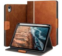 KingBlanc for iPad Mini 7 A17 Pro Case, iPad Mini 7th/6th Generation Case (8.3-inch 2024/2021) with Pencil Holder, Vegan Leather Stand Cover, Auto Sleep/Wake, Adjustable Angle, Magnetic Closure, Brown