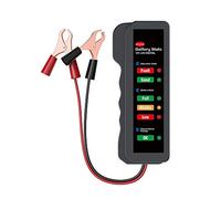 KINGBOLEN 12V Car Battery & Alternator Tester, Battery Checker, Analyzer with 6 LED Indication