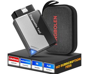 KINGBOLEN Ediag Elite OBD2 Code Reader Bluetooth,Wireless All System OBD2 Scanner with Active Tests,15 Resets Serivces,Car Diagnostic Tool for iOS & Android,All Software Lifetime Update.