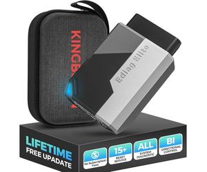 KINGBOLEN EDIAG Elite OBD2 Scanner Bluetooth,Bi-directional Scan Tool Full System Car Diagnostic Tool for iOS & Android,15 Resets Oil,Brake,DPF Regeneration Tool No Subscriptions Lifetime Update.