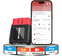 KINGBOLEN Ediag Link OBD2 Scanner bluetooth Bi-directional All System Car Diagnostic Tool For IOS & Android,10+ Resets (Injector/TPMS/DPF/SAS/Oil/ABS/Brake/ETS/EGR/BMS),Smog Check,Repair Guide,CAN FD