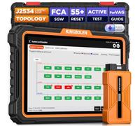 KINGBOLEN K10 Ultra OBD2 Scanner Diagnostic Tool J2534,Can FD And DOIP | OE-Level Full System Bidirectional Scan Tool with 55+ Resets,ECU Coding,Topology Mapping,for VAG Guide,2 Years Update