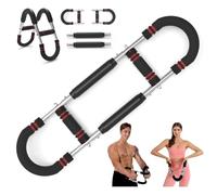 KINGBURN Twister Arm Trainer (30-120 lbs) Adjustable Chest Workout Equipment Power Chest Exerciser for Men & Women Home Gym Strength Trainer, Muscle Builder & Strength Training for Arms, Chest (RED)