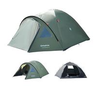 KingCamp 4 Man Tent, Spacious Camping Tent with Porch & Clear PVC Window, Double Layer Easy Up 3000mm Waterproof Tent for 3 to 4 Persons, Lightweight Dome Tent for Outdoor Garden Camping Backpacking