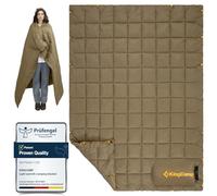 KingCamp Camping Blanket Thermal Ultralight Multifunctional Warm Travel Outdoor Blanket with Snap Buttons Lightweight Sleeping Quilt for Hiking Picnic Home Car