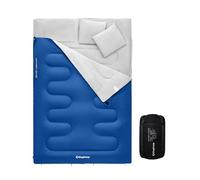 KingCamp Double Sleeping Bag with 2 Pillows 220x150cm Comfort: 12°C Blue