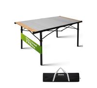KingCamp Folding Camping Table,up to 176lbs (80 kg)，with Bamboo Tabletop