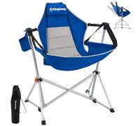 KingCamp Hammock Camping Chair, Swinging Portable Folding Camp Chairs for Adults 400lbs Heavy Duty Foldable Oversized Rocker with Aluminum Alloy Frame Cup Holder Pillow for Outdoor Beach Patio Sport