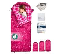 KingCamp Kids Sleeping Bag 100% Cotton Flannel Pink
