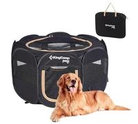 KINGCAMP Pet Playpen, Foldable Dog Playpen, Portable Puppy Pen with Breathable Anti-Bite Mesh, 600D Oxford Fabric,Indoor Outdoor Playpen for Dogs Cats Puppies Rabbits Camping Garden, 36IN
