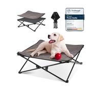 KingCamp Raised Dog Bed Foldable Elevated Pet Bed for Medium Dog, Corgi etc | No-Tool Setup,Breathable Cooling Mesh,Removable Washable Mat,Easy to Clean Summer Dog Camping Bed for Indoor & Outdoor