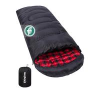 KingCamp Sleeping Bag 3-4 Season Single Black Flanell R
