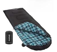KingCamp Sleeping Bag for Adults, Winter | Flannel Lined Cold Weather 3-4 Season Sleeping Bag, Big and Tall Sleeping Bags, Lightweight, Water-Resistant for Camping, Backpacking, Hiking