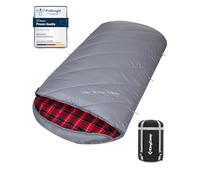 KingCamp XXL Extra Wide Cotton Sleeping Bag for Adults Classic Grey