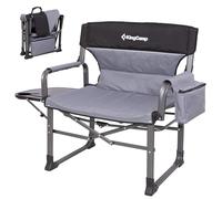 KingCamp XXL Folding Directors Chair for Adults Up to 250 kg, 80 cm