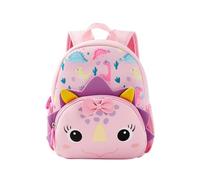 KingCheer Toddler Backpack Nursery Rucksack for Boys & Girls Soft Neoprene Lightweight Mini Rucksack for Nursery Pre-School(Dinosaur Girl)