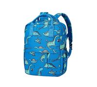 KingCheer Toddler Backpack & Rucksack for Boys & Girls - Mini Lightweight Schoolbag Backpack with Chest Strap, Perfect for Preschool, Kindergarten, Nursery & Travel, 12” H(Blue Dinosaur)