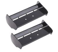 KINGCOO 2Pack 1:10 Scale RC Plastic Rear Spoiler Tail Wing for 1/10 Scale RC Racing Car Off-Road Buggy Short-Course Truck Accessories Spare Parts (Black)