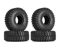 KINGCOO 4PCS 1.0" Rubber Tyre All Terrain RC Crawler Car Wheel Tires für 1/18 1/24 RC Rock Crawler Auto für Axial AX24 SCX24 FMS FCX24 FCX18 TRX4M Enduro24 Upgrade Parts (62x24MM)