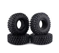 KINGCOO 4PCS RC Crawler Rubber Tires 1.9 inch Wheels Tyres for 1:10 RC Rock Crawler Car Off-road Model Car for Axial SCX10 90046 CC01 D90 D110 TF2 Tamiya Parts (114MM)