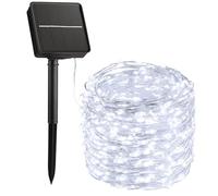 KINGCOO Solar String Lights Outdoor, Waterproof 20M 200LED Copper Wire Solar Powered Fairy Decorative Lights for Christmas Garden Yard Tree BBQ Patio Wedding Party (White)