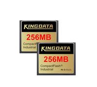 KINGDATA Industrial Compact Flash Memory Card 2pack 256MB FAT16 Type I for Industrial Equipment and Digital Cameras Old