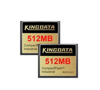 KINGDATA Industrial Compact Flash Memory Card 2pack 512MB FAT16 Type I for Industrial Equipment and Digital Cameras Old