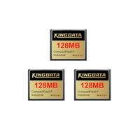 KINGDATA Industrial Compact Flash Memory Card 3pack 128MB FAT16 Type I for Industrial Equipment Vintage Digital Cameras