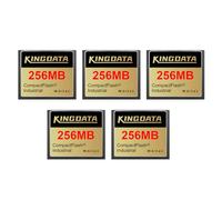 KINGDATA Industrial Compact Flash Memory Card 5pack 256MB FAT16 Type I for Industrial Equipment Vintage Digital Cameras
