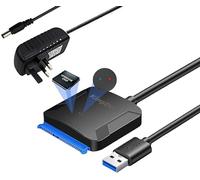 KingData USB to SATA 3.0 Cable Hard Drive Adapter Compatible with 3.5/2.5 Inch HDD SSD for Laptop, Raspberry Pi 4, Crucial, WD, Seagate, Toshiba