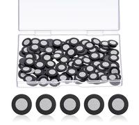 Kingdder 200 Pcs 3D Magnetic Tracking Dot for Scanner Inner 6.0 mm Outer 10 mm Scanning Reference Point Marker Diffuse Reflection Positioning Targets for 3D Scanning