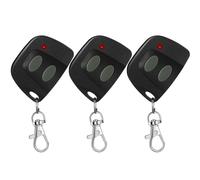 Kingdder 3 Pcs 10 Dip Switch Two Button Garage Door Remote Compatible with Multicode 300mhz 3089 3060 3070 3083 Gate Opener Remote with Keychain, Control 2 Different Doors Simultaneously